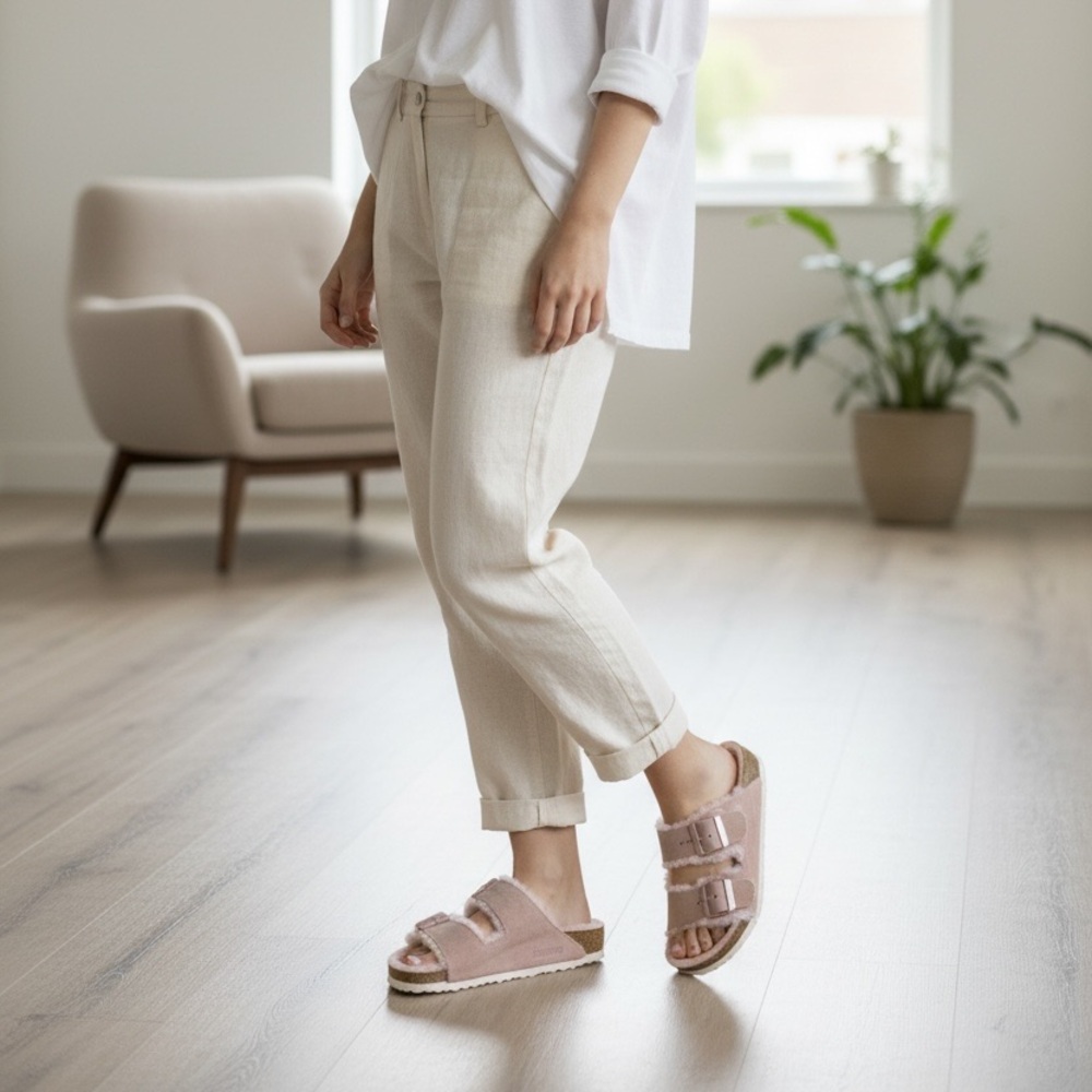 Birkenstock x Arizona- Blush Suede SZ 5-5.5